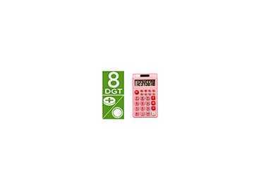 Calculadora liderpapel bolsillo xf12 8 digitos solar y pilas color rosa 115x65x8 mm