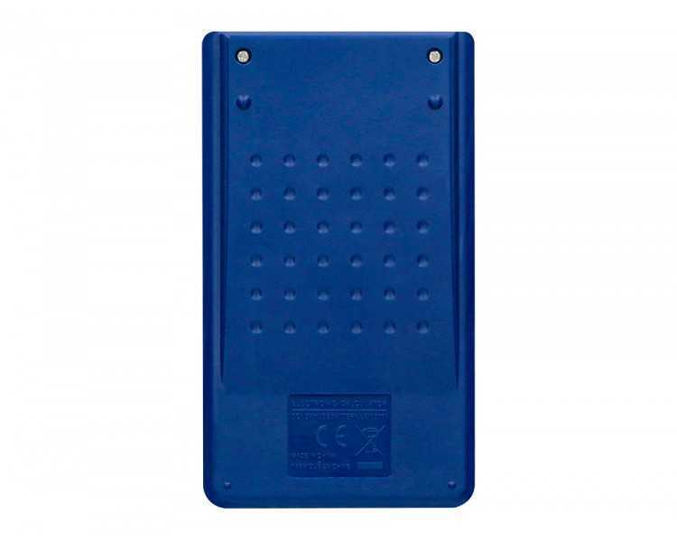 Calculadora liderpapel bolsillo xf09 8 digitos solar y pilas color azul 115x65x8 mm