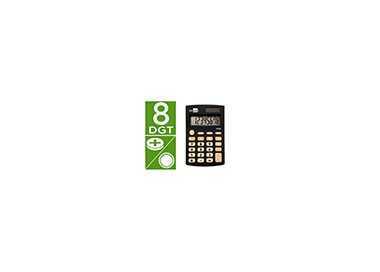 Calculadora liderpapel bolsillo xf05 8 digitos solar y pilas color negro 98x62x8 mm Calculadora liderpapel bolsillo xf05 8 digitos solar y pilas color negro 98x62x8 mm