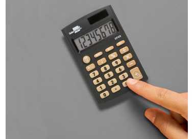 Calculadora liderpapel bolsillo xf05 8 digitos solar y pilas color negro 98x62x8 mm Calculadora liderpapel bolsillo xf05 8 digitos solar y pilas color negro 98x62x8 mm