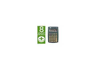 Calculadora liderpapel bolsillo xf03 8 digitos pilas color gris 99x64x9 mm