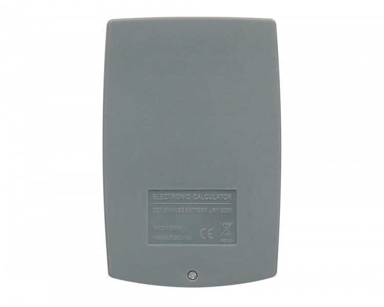 Calculadora liderpapel bolsillo xf03 8 digitos pilas color gris 99x64x9 mm