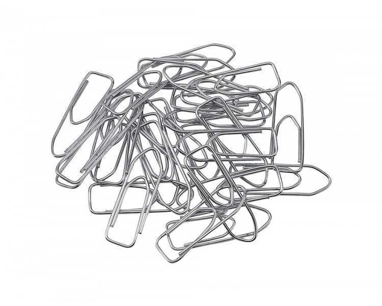 Clips niquelados q-connect n 3 picos 43 mm punta caja de 100 unidades