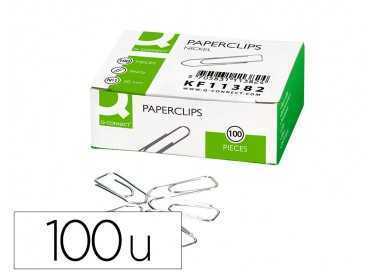Clips niquelados q-connect n 1 picos 20 mm punta caja de 100 unidades