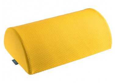 Reposapies de escritorio leitz active ergo cosy color amarillo 260x140x405 mm
