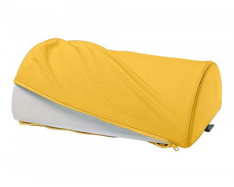 Reposapies de escritorio leitz active ergo cosy color amarillo 260x140x405 mm