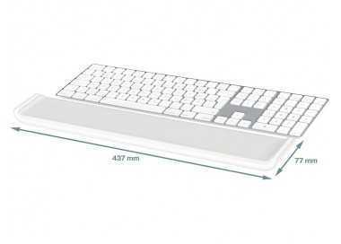 Reposamuñecas leitz ergo cosy para teclado ajustable color gris