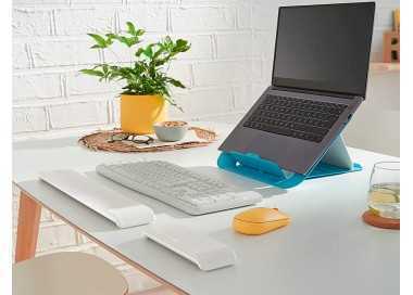 Reposamuñecas leitz ergo cosy para teclado ajustable color gris
