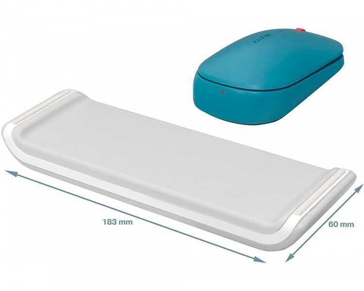 Reposamuñecas leitz ergo cosy para raton ajustable color gris