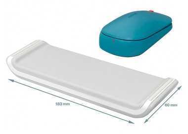 Reposamuñecas leitz ergo cosy para raton ajustable color gris