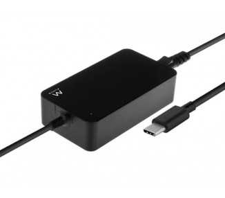 Cargador ewent para portatil usb type-c 100-240v 45w
