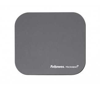 Alfombrilla para raton fellowes con proteccion microban color gris 226x192x3 mm