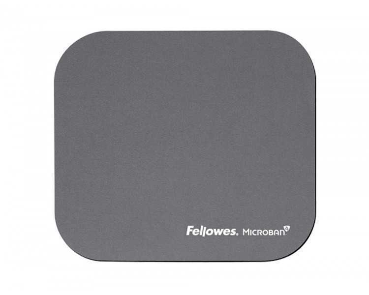 Alfombrilla para raton fellowes con proteccion microban color gris 226x192x3 mm