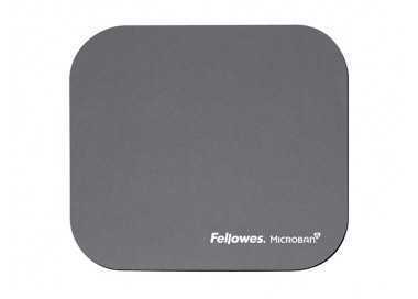 Alfombrilla para raton fellowes con proteccion microban color gris 226x192x3 mm