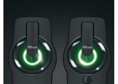 Altavoces trust gemi 2.0 potencia maxima 12w iluminacion led control de volumen y conexion Altavoces trust gemi 2.0 potencia maxima 12w iluminacion led control de volumen y conexion