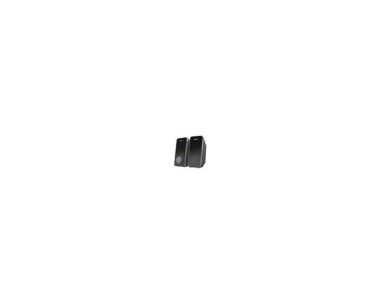 Altavoces trust arys 2.0 potencia maxima 28w control de volumen y conexion auriculares usb color negro