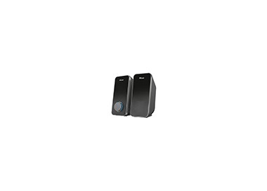 Altavoces trust arys 2.0 potencia maxima 28w control de volumen y conexion auriculares usb color negro