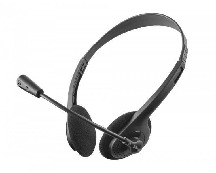 Auricular trust primo chat headset para pc y laptop longitud cable 1,8 m con microfono conexion jack 3.5