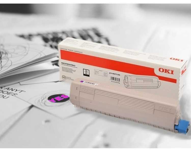 Toner oki laser 46471102 c823dn magenta 7000 paginas