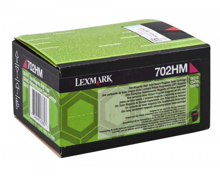 Toner lexmark laser 702hme cs310dn / cs410 dn magenta 3000 paginas