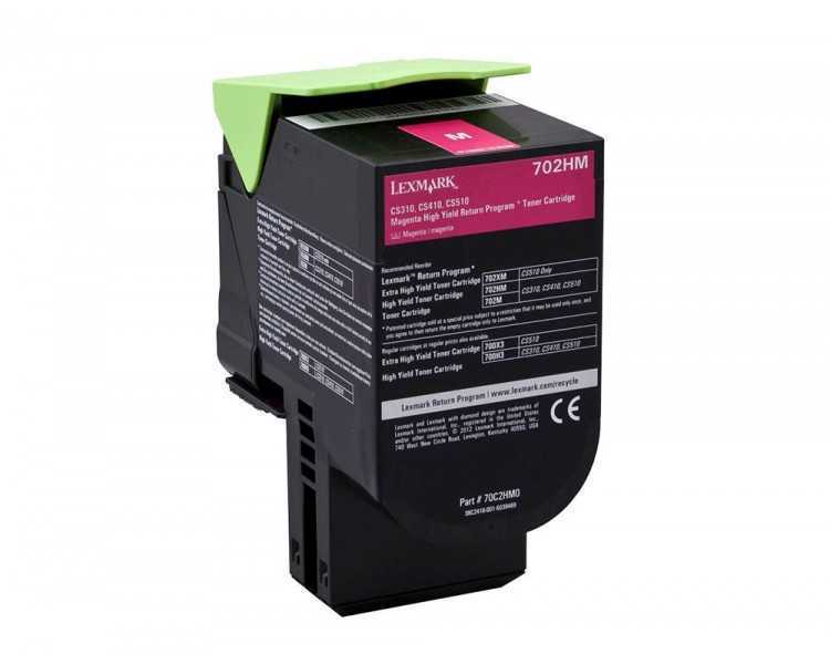 Toner lexmark laser 702hme cs310dn / cs410 dn magenta 3000 paginas