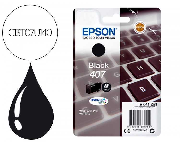 Ink-jet epson 407l clavier wf-4745 series negro 2900 paginas