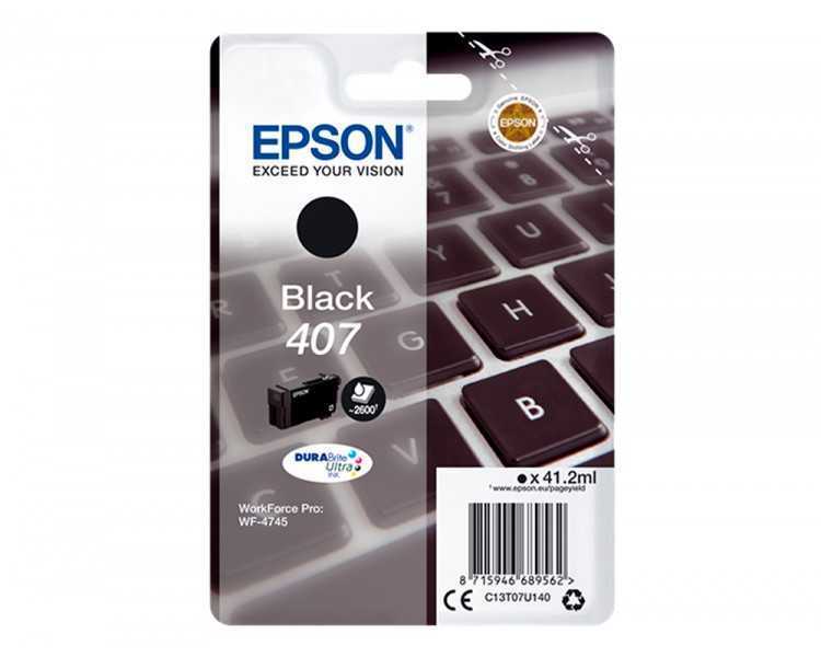 Ink-jet epson 407l clavier wf-4745 series negro 2900 paginas