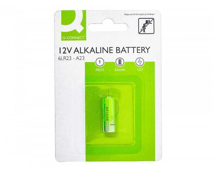 Pila q-connect alcalina ag23 6lr23 12v blister de 1 unidad