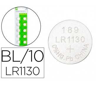 Pila q-connect tipo boton alcalina lr54 1.5v blister de 10 unidades
