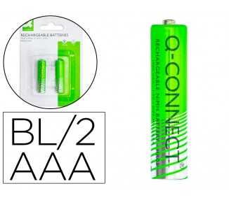 Pila q-connect alcalina aaa recargable blister de 2 unidades