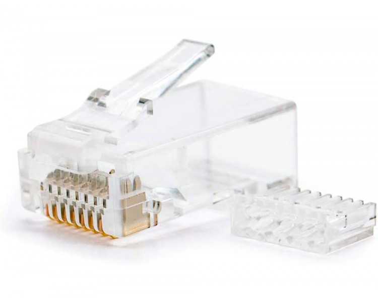 Conector nanocable rj45 8 hilos categoria 6