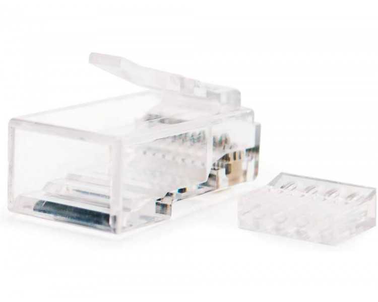 Conector nanocable rj45 8 hilos categoria 6