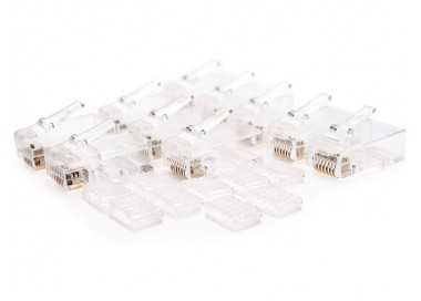 Conector nanocable rj45 8 hilos categoria 6