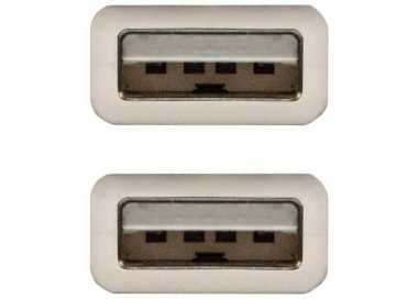Cable usb nanocable 2.0 tipo a/m-a/m color gris longitud 1 m
