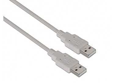 Cable usb nanocable 2.0 tipo a/m-a/m color gris longitud 1 m
