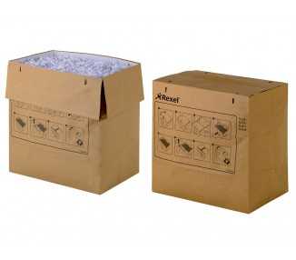 Bolsa de residuos rexel reciclable para destructora auto+ 750x/750m capacidad 115 l pack de 50 unidades