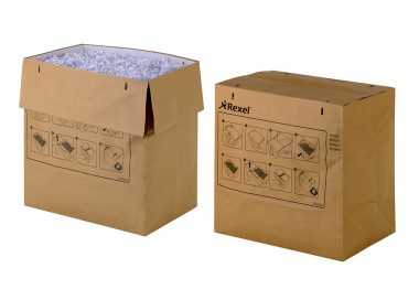 Bolsa de residuos rexel reciclable para destructora auto+ 750x/750m capacidad 115 l pack de 50 unidades