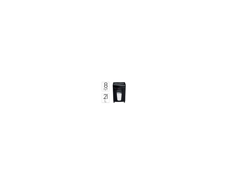 Destructora de documentos rexel mercury rem820 capacidad 8 hojas micro corte destruye grapas clips tarjeta