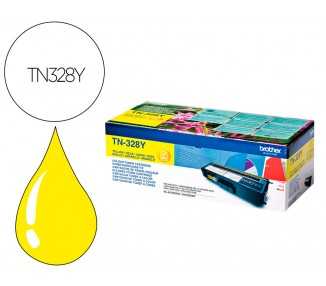 Toner brother laser tn328y amarillo alta capacidad 6000 paginas