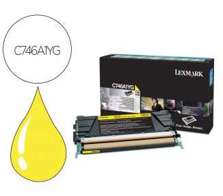 Toner lexmark laser c746a1yg c746 / c748 amarillo 7000 paginas