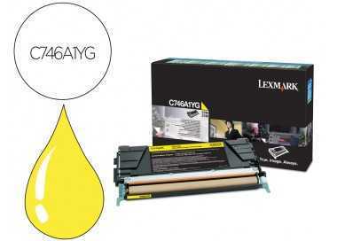 Toner lexmark laser c746a1yg c746 / c748 amarillo 7000 paginas
