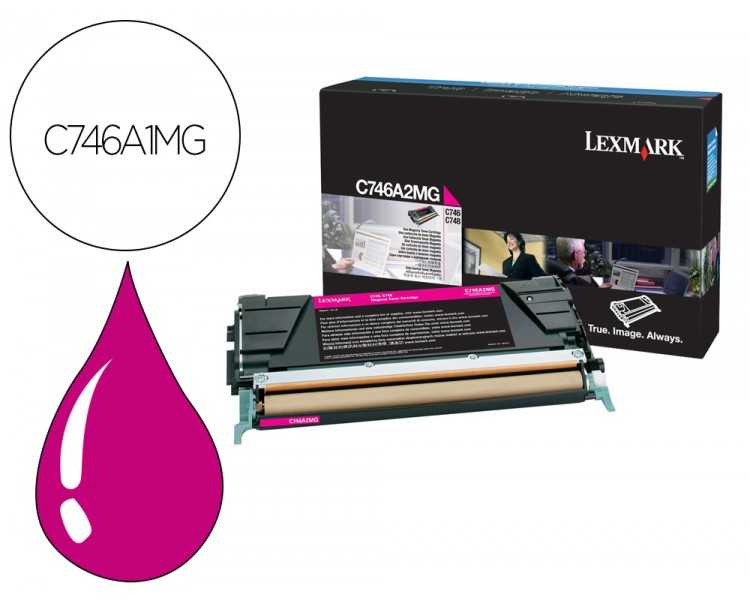 Toner lexmark laser c746a1mg c746 / c748 magenta 7000 paginas