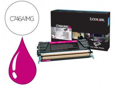 Toner lexmark laser c746a1mg c746 / c748 magenta 7000 paginas