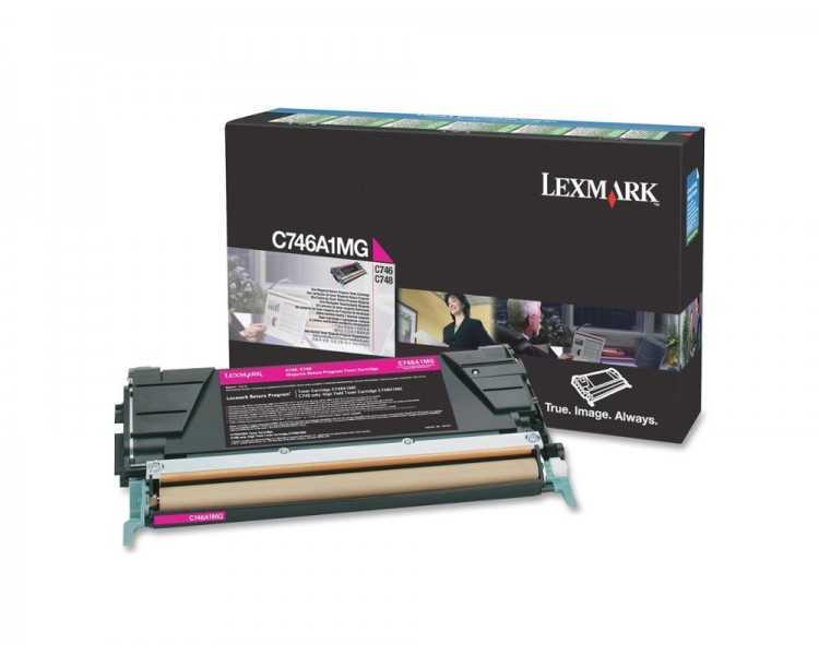 Toner lexmark laser c746a1mg c746 / c748 magenta 7000 paginas