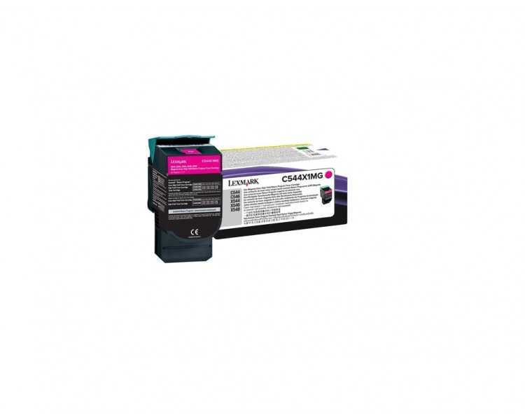 Toner lexmark laser c544 / x544 c544x1mg magenta 4000 paginas