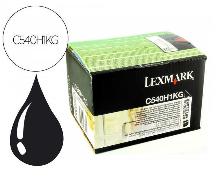 Toner lexmark laser c540h1kg c540 / c543 / c544 / x543 / x544 negro 2500 paginas