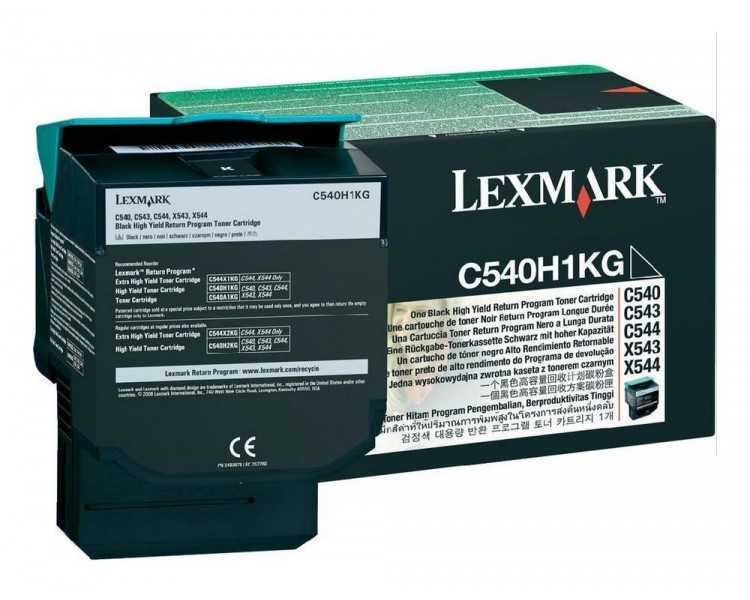 Toner lexmark laser c540h1kg c540 / c543 / c544 / x543 / x544 negro 2500 paginas