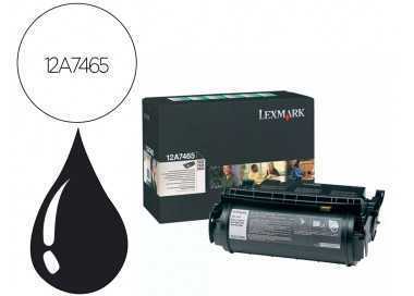 Toner lexmark laser t632 / t634 / x630 / x632 12a7465 negro alta capacidad 32000 paginas