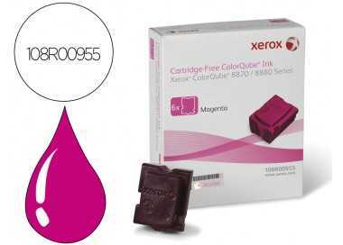 Tinta solida xerox e 8870 / 8880 magenta 17300 paginas pack de 6 unidades