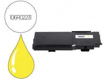 Tinta solida xerox phaser 6600 workcentre / 6605 amarillo 6000 paginas